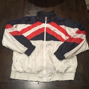Men’s large 80s 90s Retro windbreaker Zip Jacket